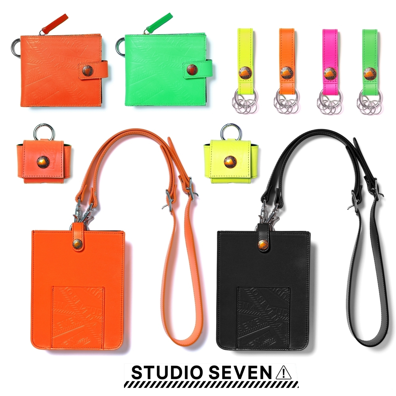 STUDIO SEVEN】ネオンカラーのレザーバッグ＆革小物を先行予約