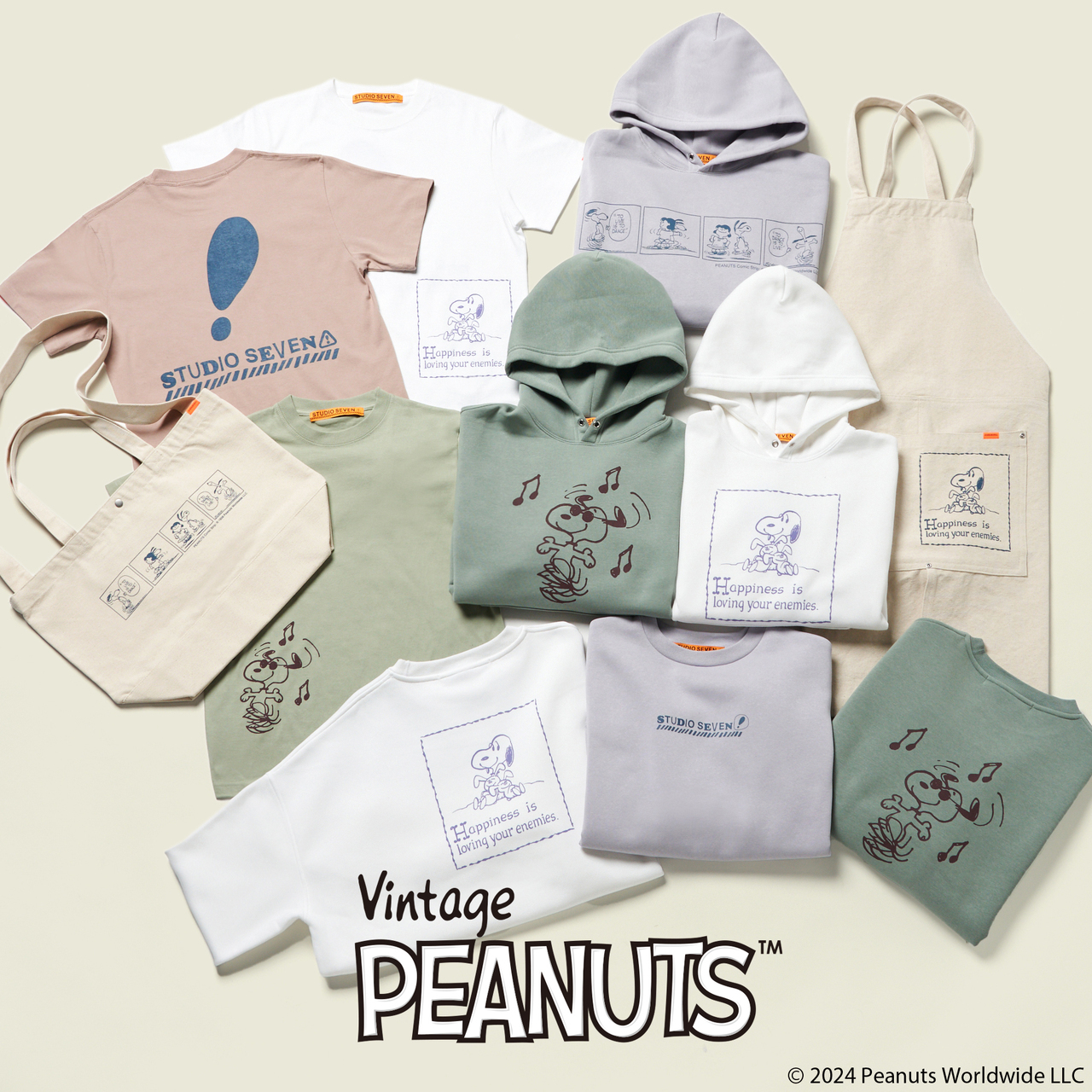 STUDIO SEVEN】PEANUTSとのコラボレーションアイテムが2/17(土