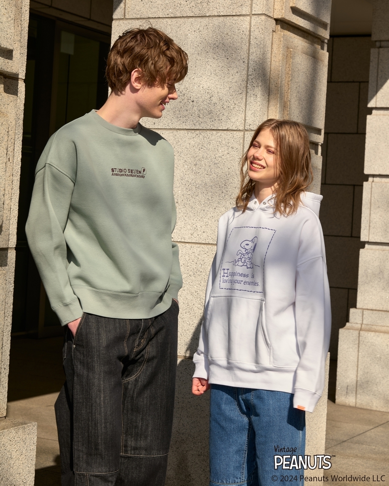 【新品未使用】THETOE Embankment Sweatshirt S STUDIO SEVEN】PEANUTSとのコラボレーションアイテムが2/17(土)登場