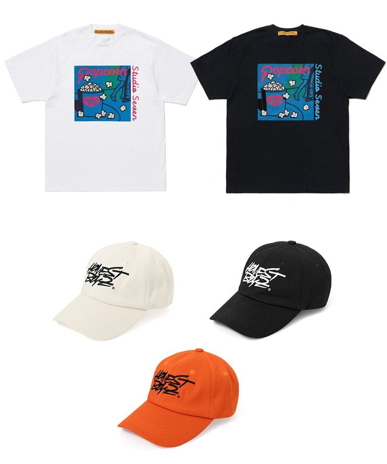 STUDIOSEVEN HBZ x SVN Popcorn Tee Lサイズ HBZ x SVN Popcorn SS Tee | STUDIO SEVEN (スタジオ セブン)