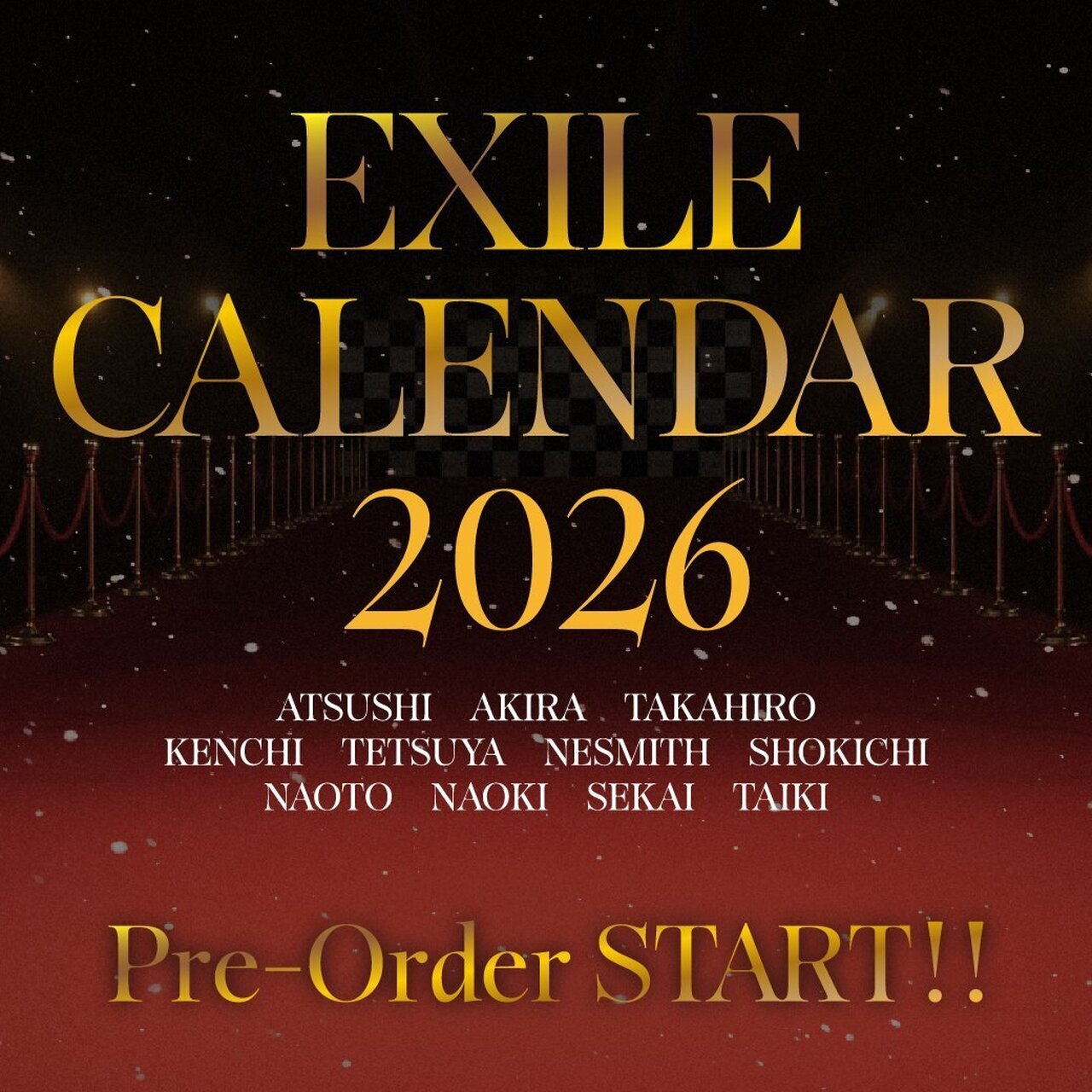 特典絵柄解禁!!】『EXILE 2026 カレンダー』予約受付中!! | LDH - LOVE